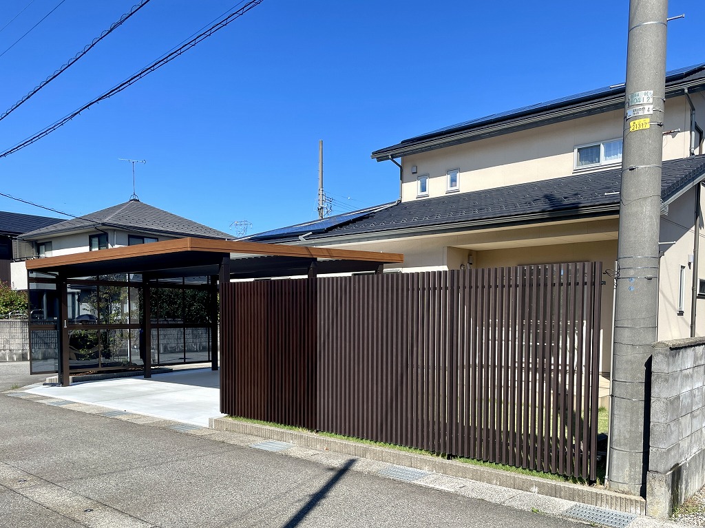 庭 リフォーム 目隠し 駐車スペース 省管理